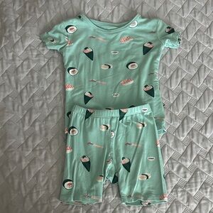 Kyte BABY Sushi Print Kids Pajama Set - Mint